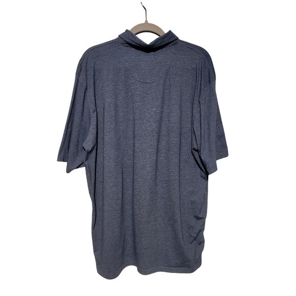 PRANA Polo Shirt Men’s XXL Blue Short Sleeve Button Up Pocket Sustainable Casual - Picture 6 of 10